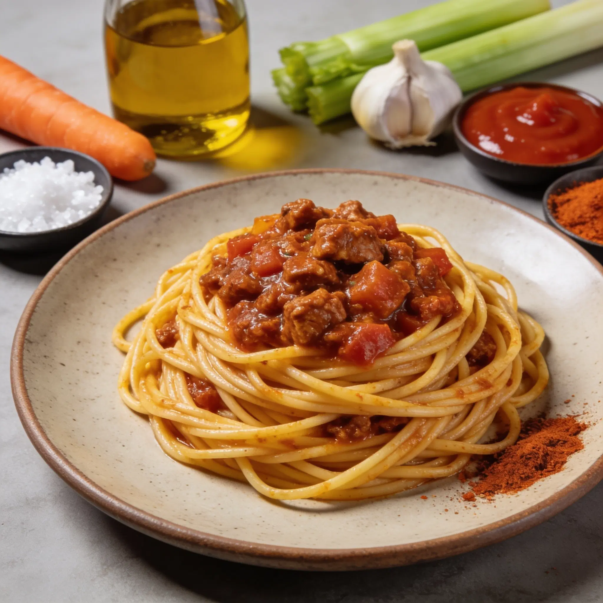 Spaghetti z ragù z soczewicy