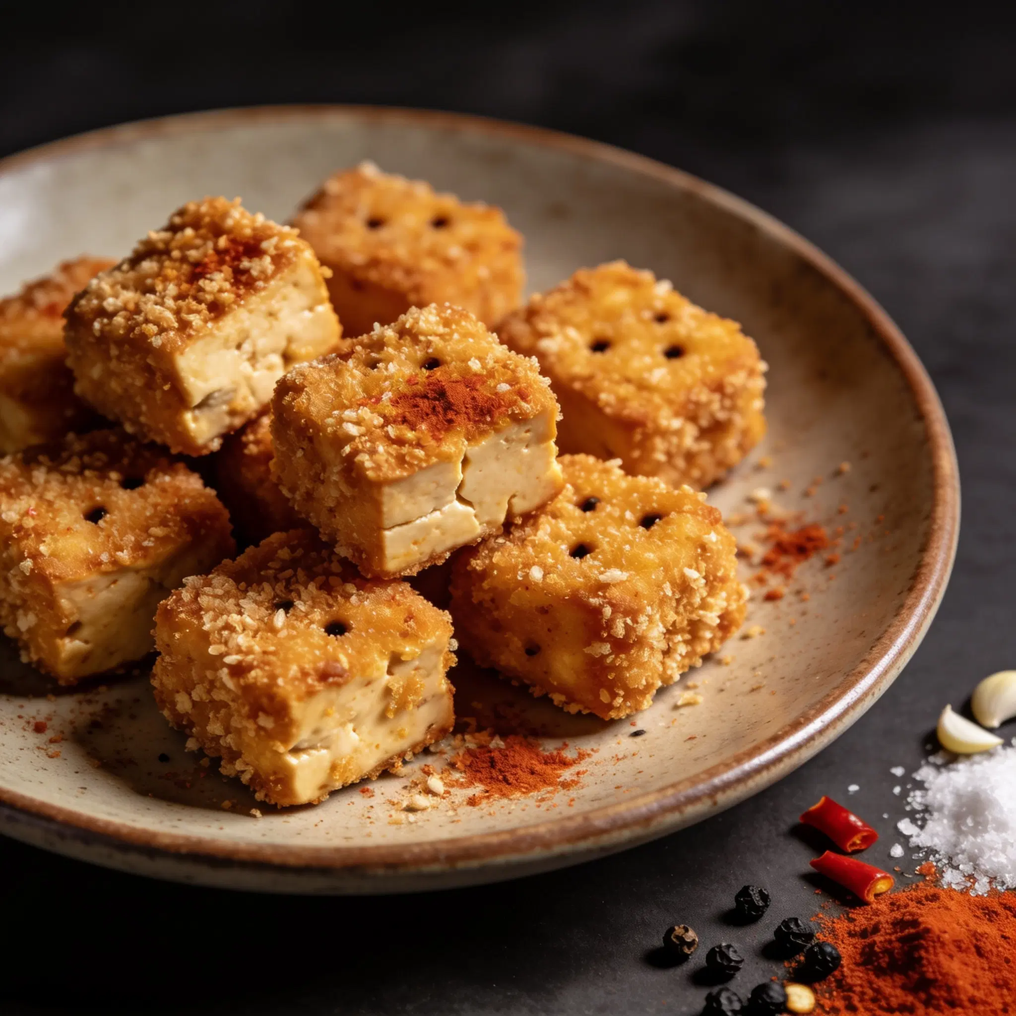 Nuggetsy z tofu w panierce panko
