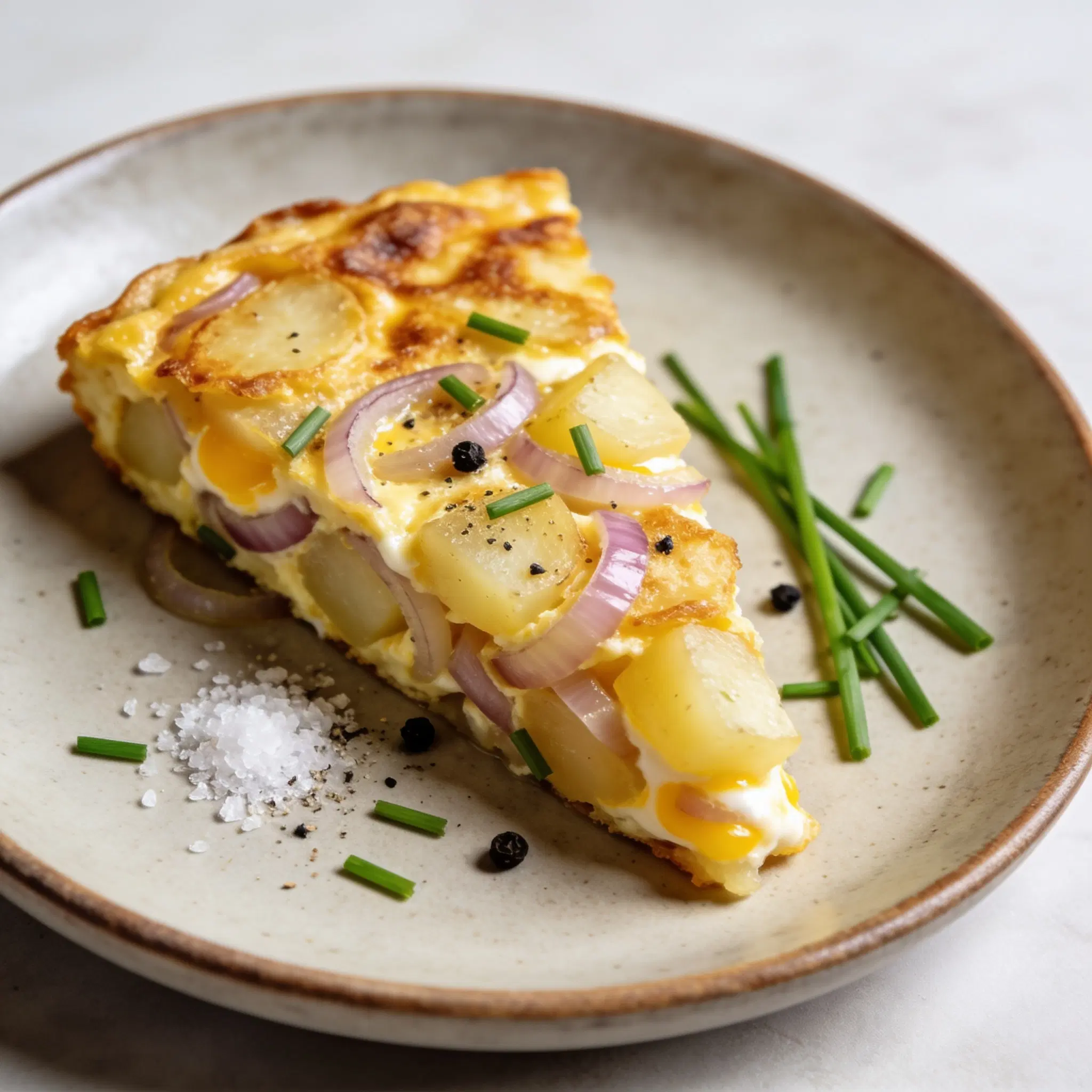 Frittata ziemniaczana z cebulą