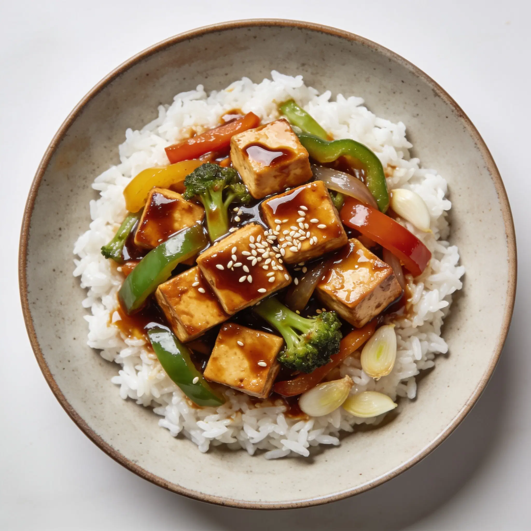 Tofu teriyaki z warzywami