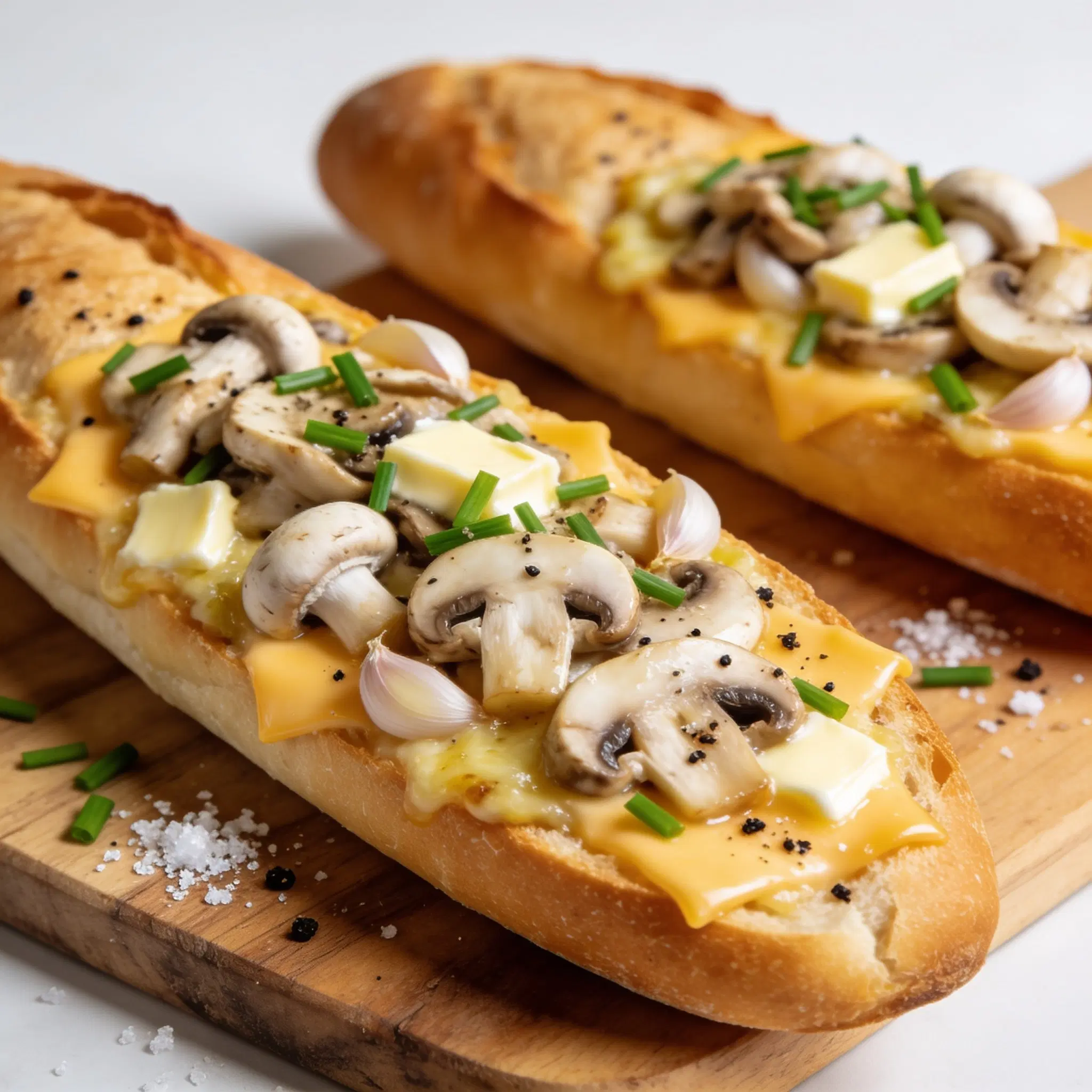 Zapiekanka z pieczarkami