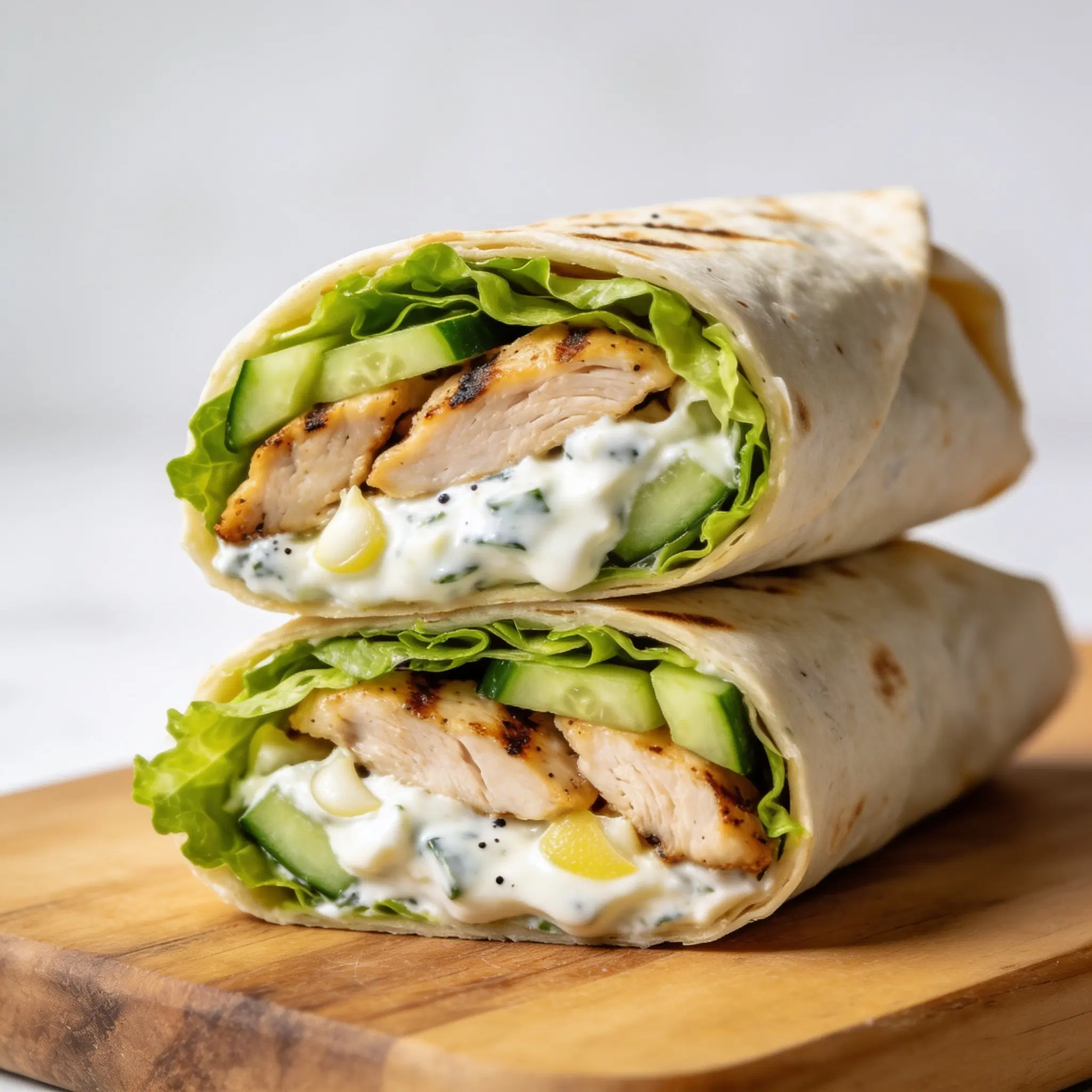 Wrap gyros z sosem jogurtowym