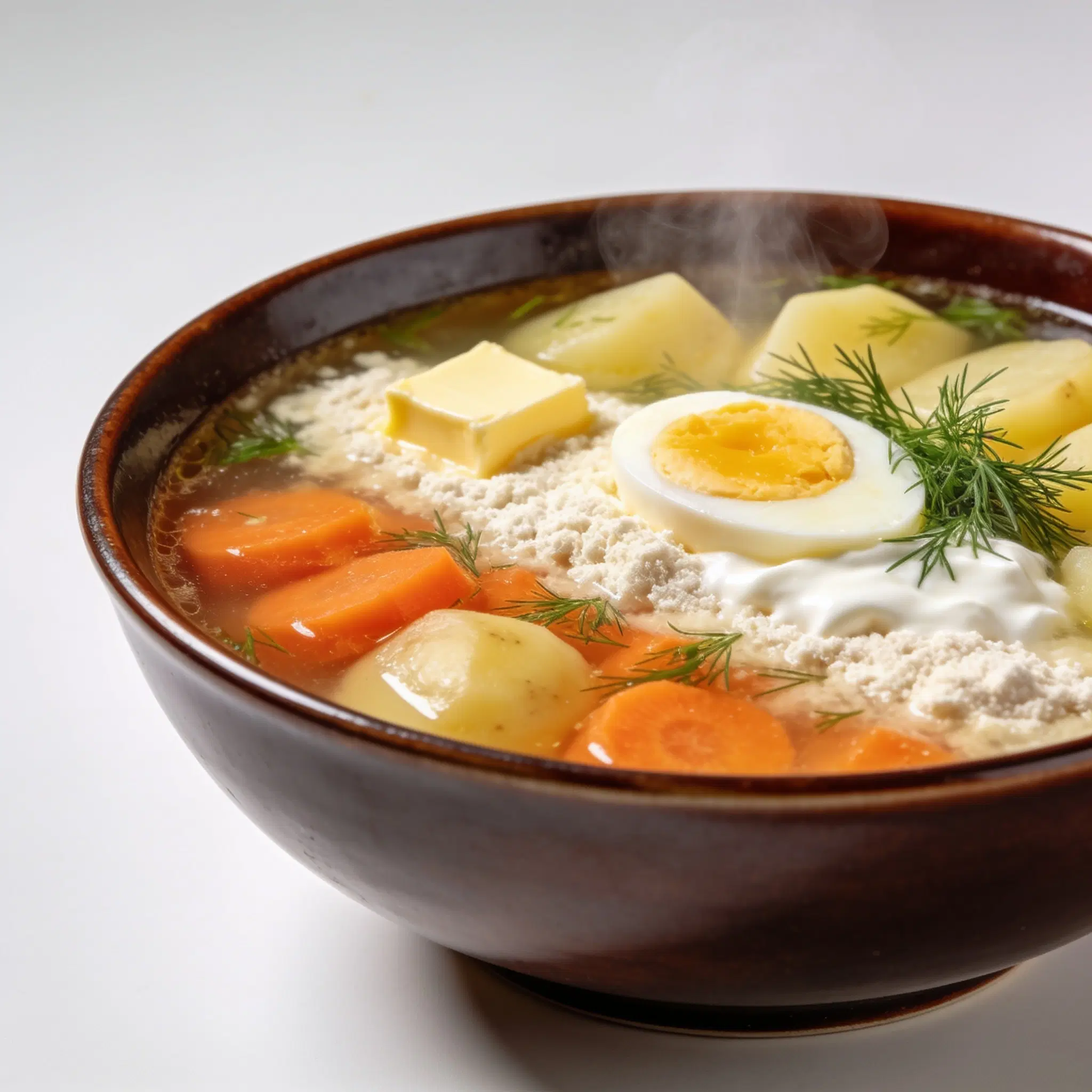 Zupa koperkowa z ziemniakami i jajkiem