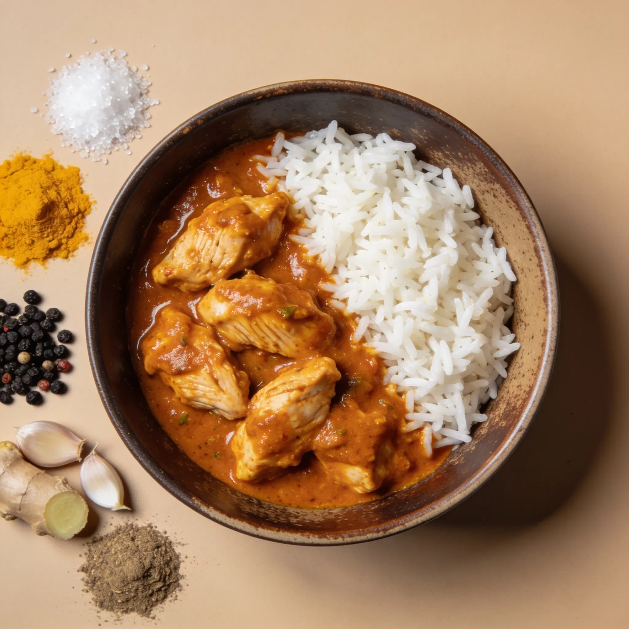 Kurczak tikka masala z ryżem