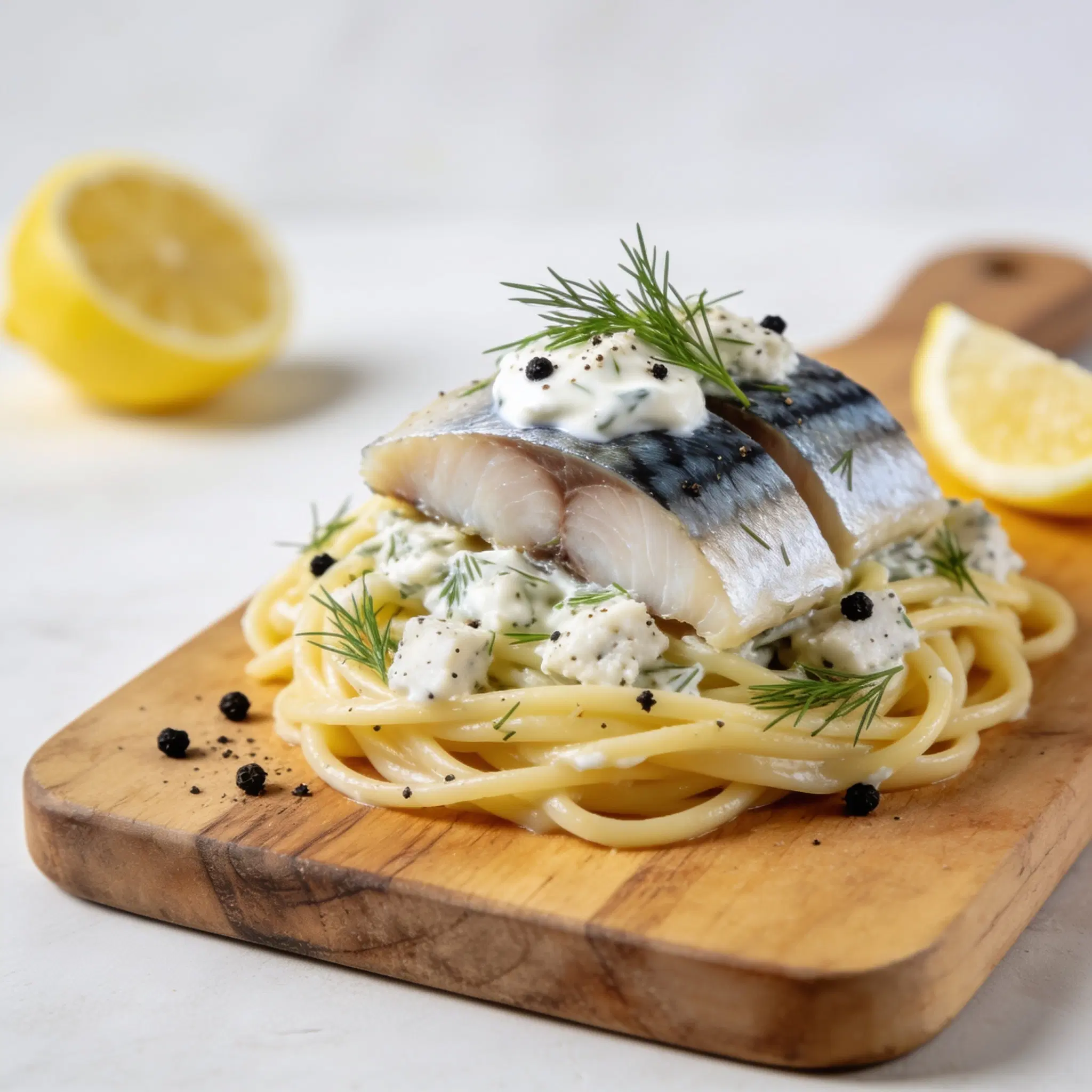 Pasta z wędzonej makreli z chrzanem i koperkiem
