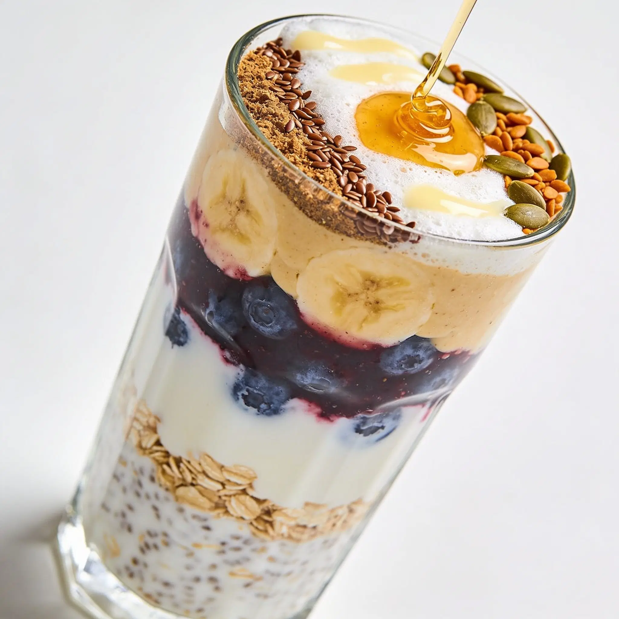 Shake owocowy z bananem i wanilią