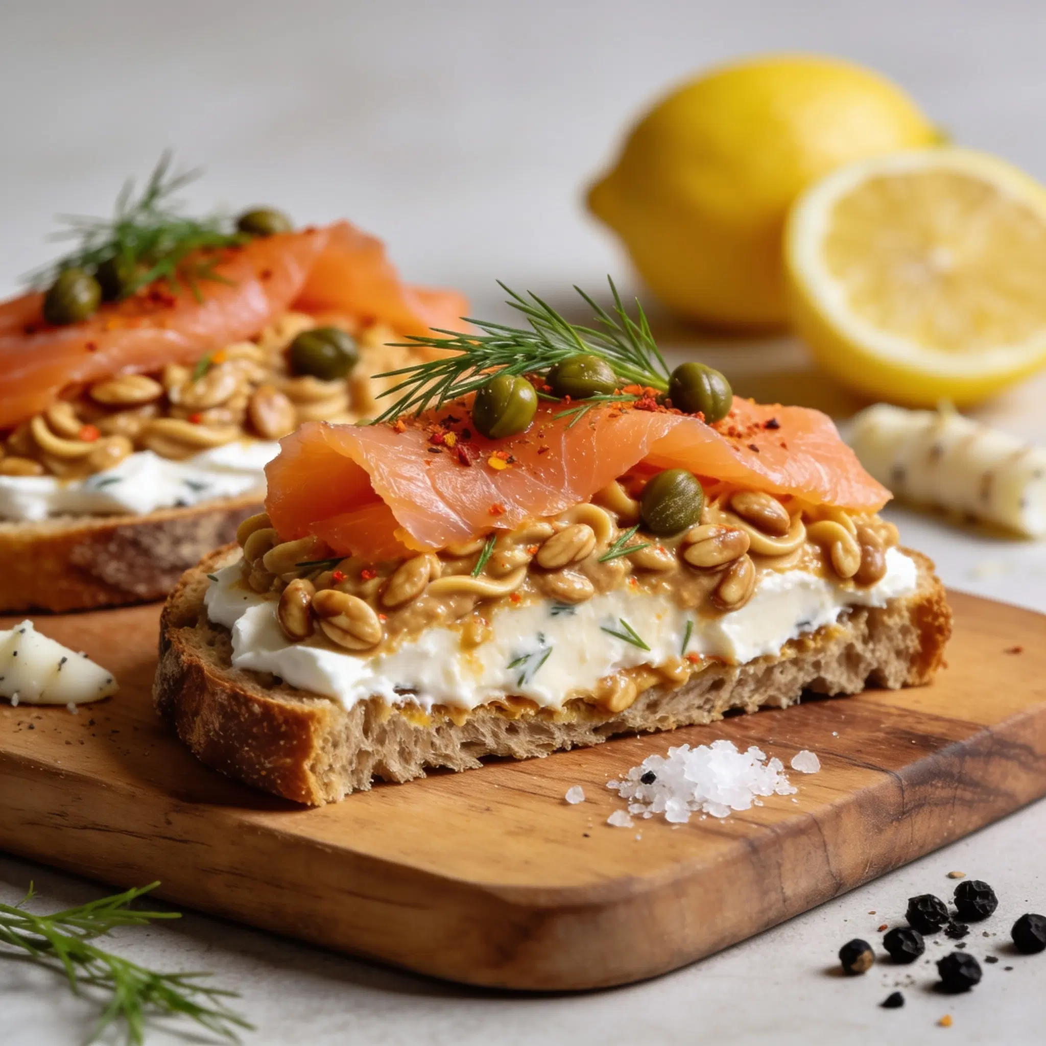 Pasta śniadaniowa z pikantną nutą na chlebie żytnim