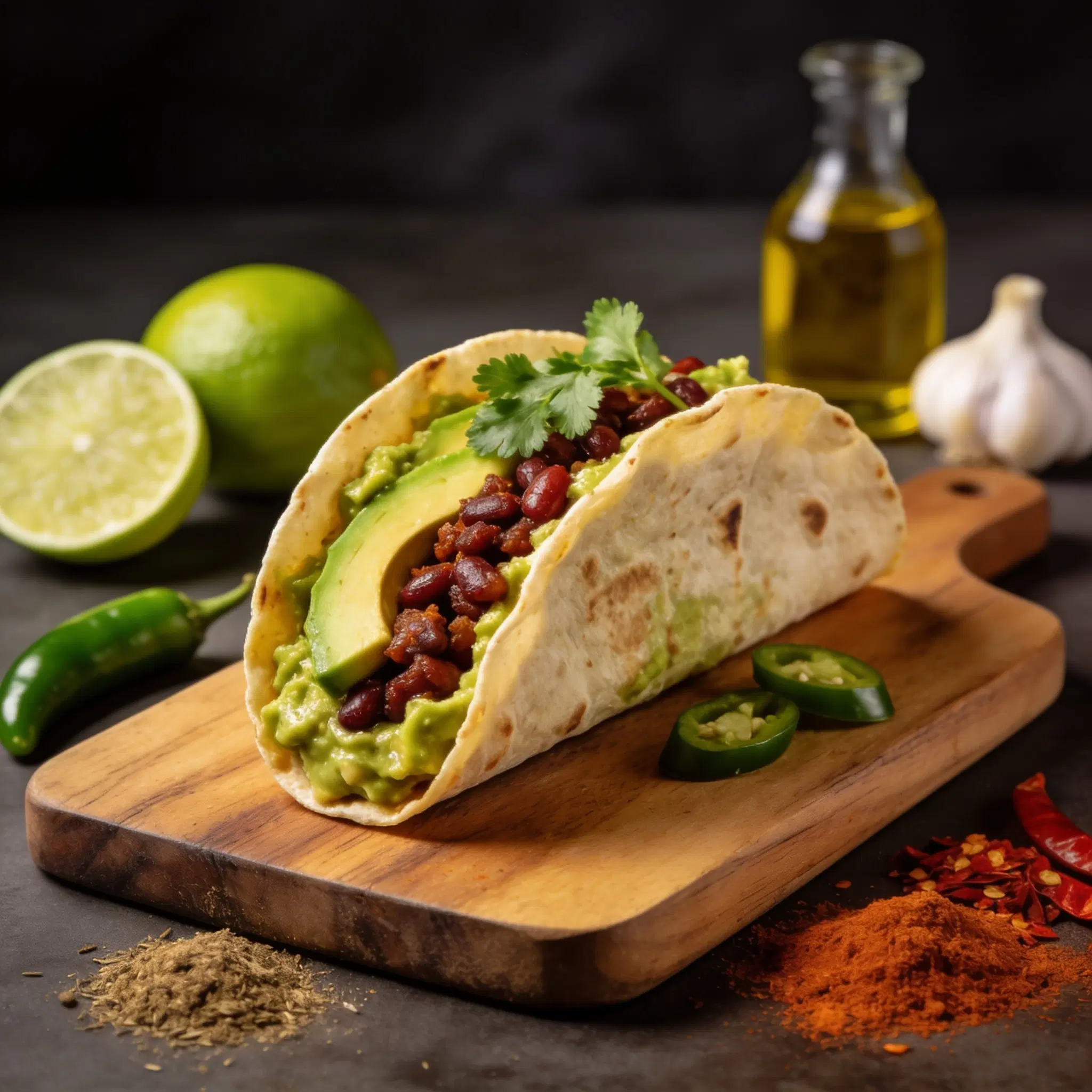 Taco z chilli i guacamole