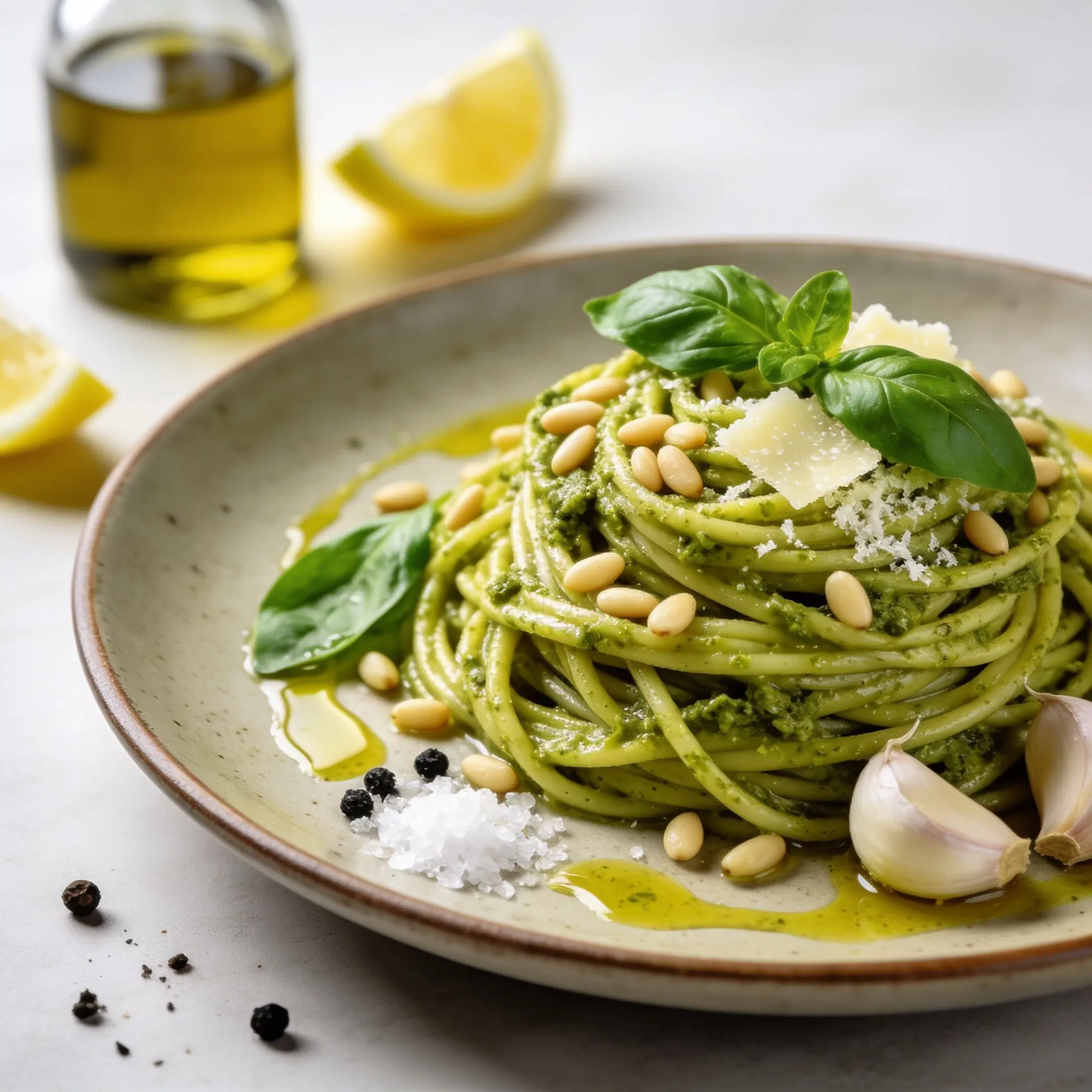 Spaghetti al pesto