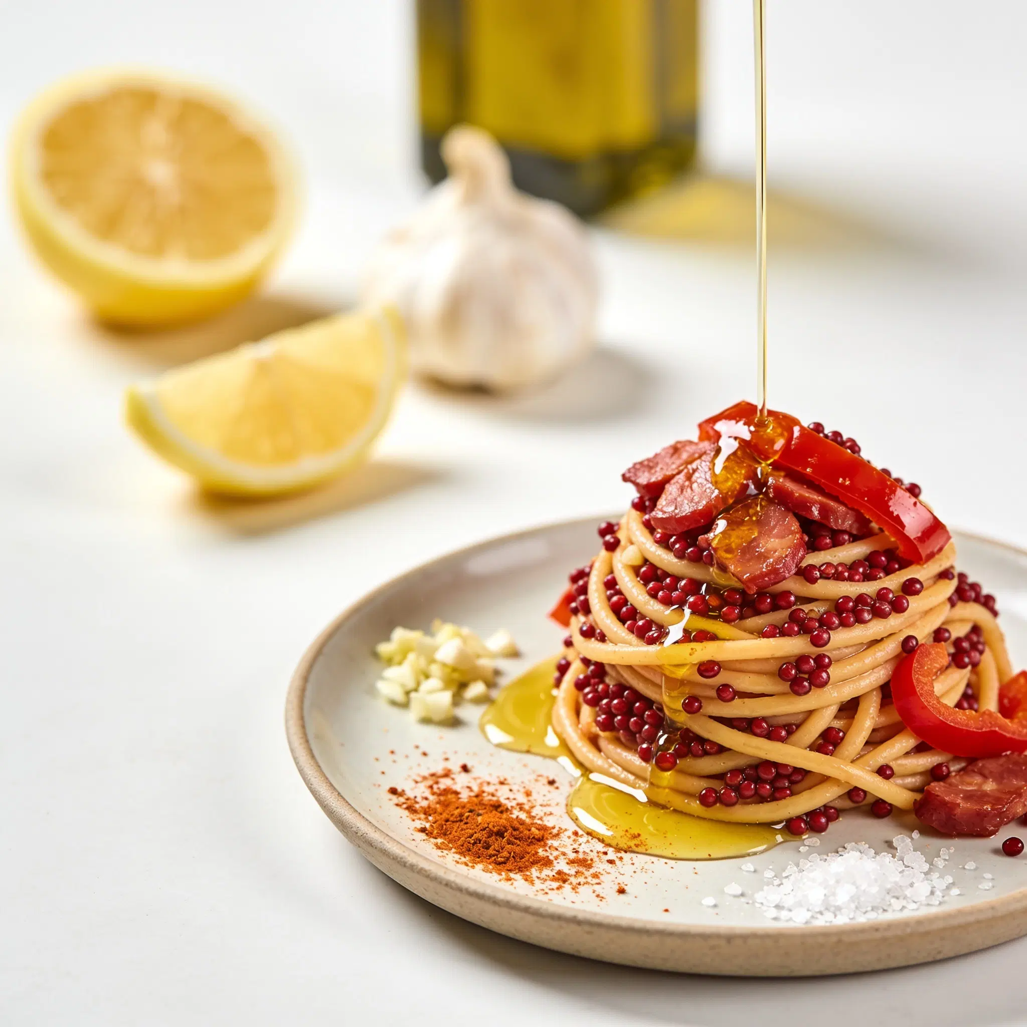 Pasta z czerwonej soczewicy z wędzoną papryką
